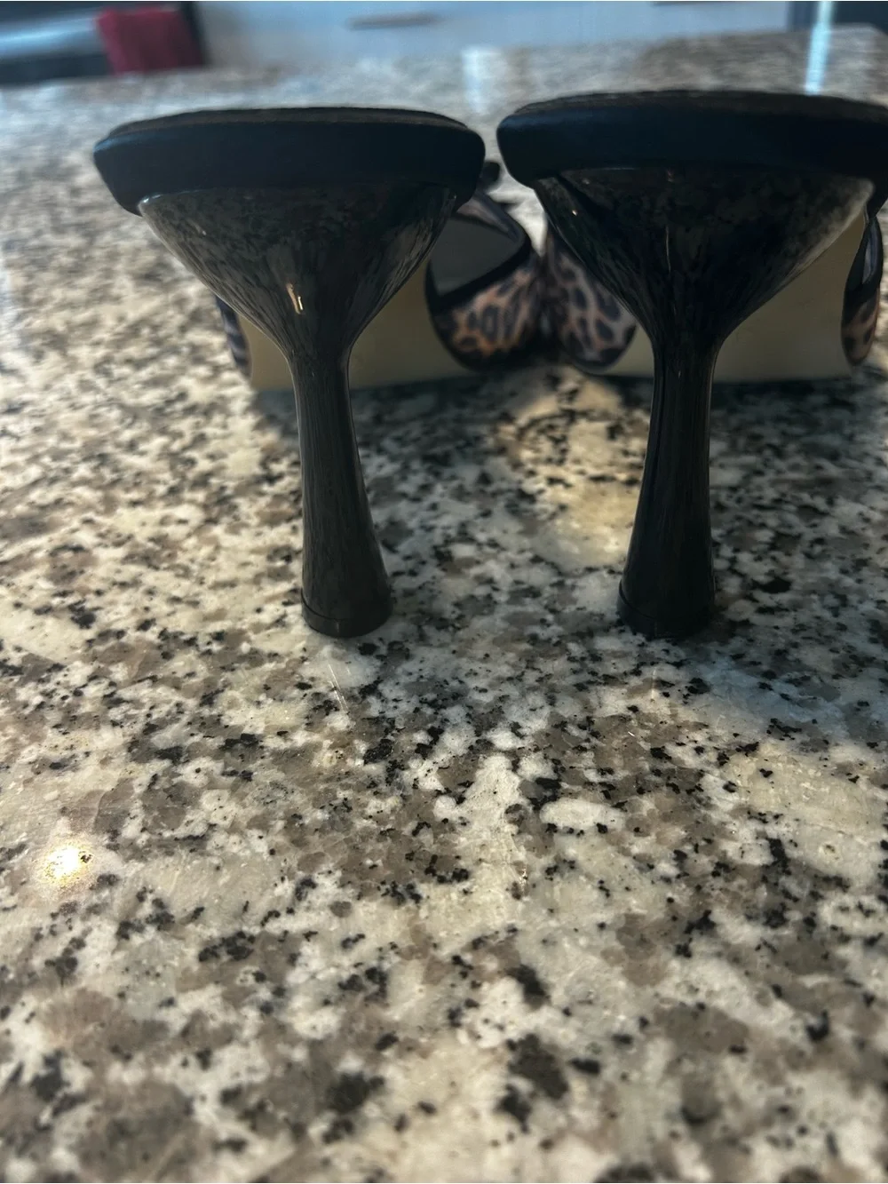 SHEIN Leopard Print Mule Heels Size 11 Statement Stiletto